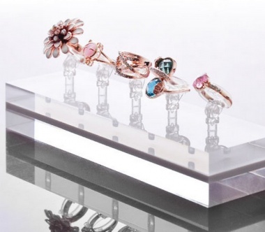 2014年時尚新款 透明亞克力戒指展示架