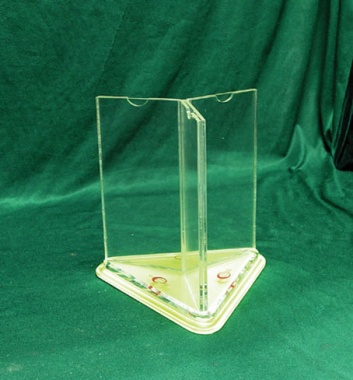透明三面可旋轉的亞克力臺卡臺簽有機玻璃臺牌